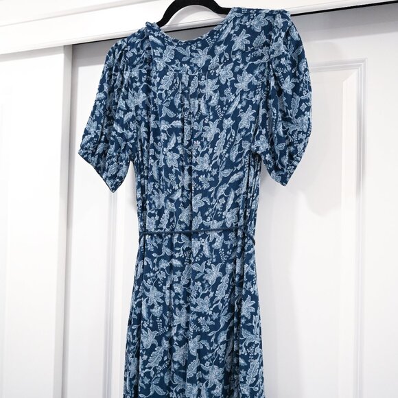 Faherty Small Floral Orinda Maxi Dress with Tie Waist - Picture 4 of 9